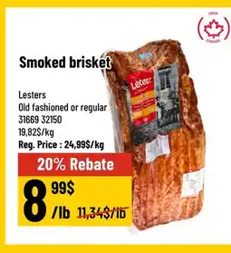Mayrand Smoked Beef Breast Lesters offer
