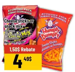 Mayrand Cheese sticks or snack mix offer