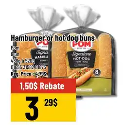Mayrand Pom Hamburger or hot dog buns offer