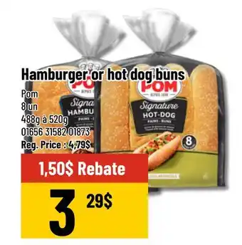 Mayrand Pom Hamburger or hot dog buns offer