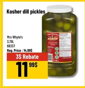 Mayrand Kosher Dill Pickles 3,78 L Mrs Whyte's offer