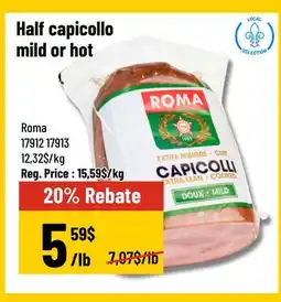 Mayrand Half capicollo mild or hot Roma offer