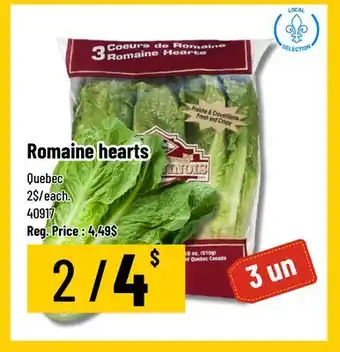 Mayrand Romaine hearts offer