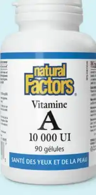 Avril Natural Factors vitamine A offer