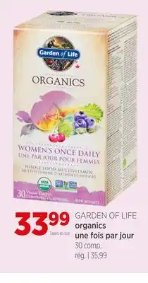 Avril Organics une fois par jour offer