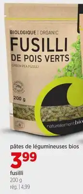 Avril Pâtes de légumineuses bios Fusilli offer