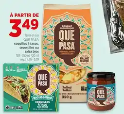 Avril QUE PASA coquilles à tacos, croustilles ou salsa bios offer