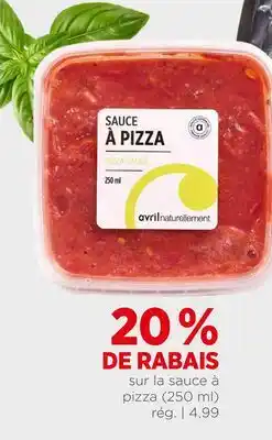 Avril Sauce à pizza offer