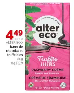 Avril Barre de chocolat et truffe bios offer