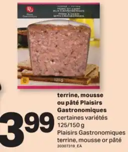 L'Intermarché TERRINE, MOUSSE OU PÂTÉ, 125/150 G offer