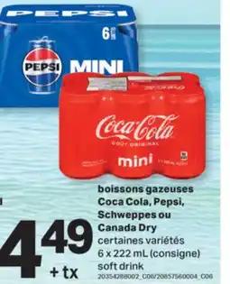 L'Intermarché BOISSONS GAZEUSES, 6 x 222 mL offer