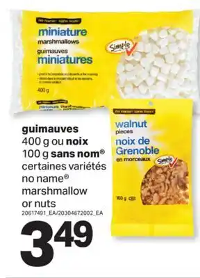 L'Intermarché GUIMAUVES 400 G OU NOIXNOIX, 100 G offer