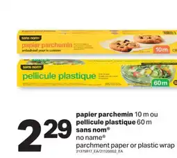 L'Intermarché PAPIER PARCHEMIN 10 M OU PELLICULE PLASTIQUE 60 M offer