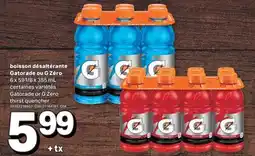 L'Intermarché BOISSON DÉSALTÉRANTE OU G ZÉRO 6 X 591/8 X 355 ML offer