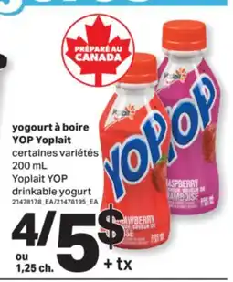 L'Intermarché YOGOURT À BOIRE YOP, 200 mL offer