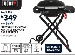 RONA TRAVELER COMPACT PORTABLE PROPANE GAS BARBECUE offer