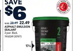 RONA ASPHALT EMULSION SEALANT offer