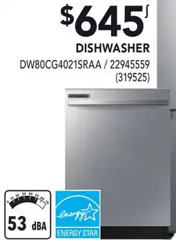 RONA SAMSUNG DISHWASHER offer