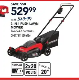RONA 3-IN-1 PUSH LAWN MOWER offer