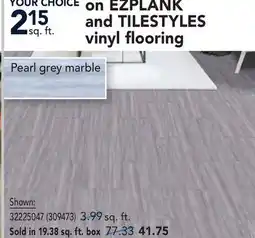 RONA EZPLANK and TILESTYLES vinyl flooring offer