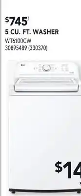 RONA 5 CU. FT. WASHER offer