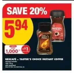 No Frills Nescafé Taster's Choice Instant Coffee offer