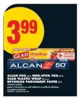 No Frills ALCAN FOIL, GLAD PLASTIC WRAP, REYNOLDS PARCHMENT PAPER offer