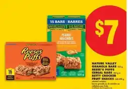 No Frills NATURE VALLEY GRANOLA BARS, REESE'S PUFFS CEREAL BARS, BETTY CROCKER FRUIT SNACKS offer
