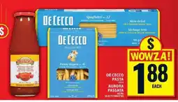 Food Basics DE CECCO Pasta / AURORA Passata offer