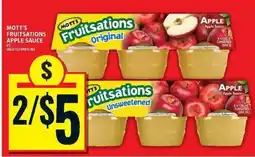Food Basics Mott's Fruitsations Apple Sauce offer