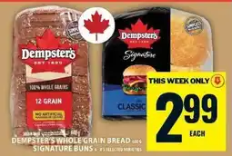 Food Basics Dempster's Whole Grain Bread & Signature Buns offer