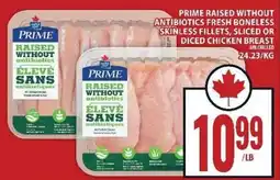 Food Basics Prime Raised Without Antibiotics Fresh Boneless Skinless Chicken Breast offer