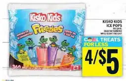 Food Basics Kisko Kids Ice Pops offer