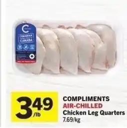 IGA Compliments air-chilled chicken leg quarters offer