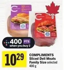 IGA Compliments sliced deli meats family size offer