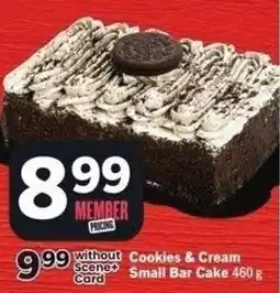 IGA Cookies & cream small bar cake offer