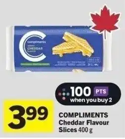 IGA Compliments cheddar flavour slices offer