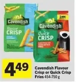IGA Cavendish flavour crisp or quick crisp fries offer