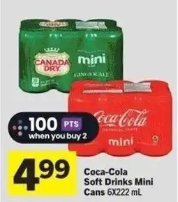 IGA Coca-Cola Soft Drinks Mini Cans offer