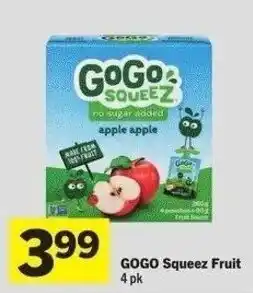 IGA Gogo squeez fruit offer
