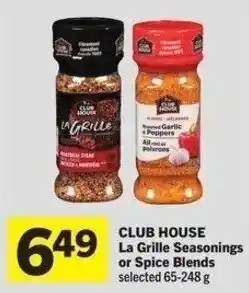 IGA Club house la grille seasonings or spice blends offer