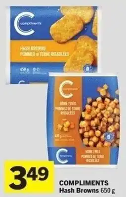 IGA Compliments hash browns offer