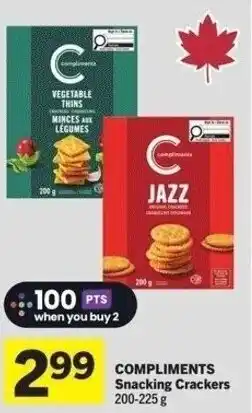 IGA Compliments snacking crackers offer