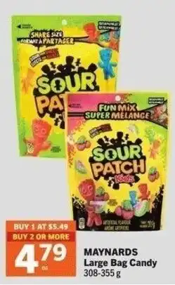 IGA Maynards large bag candy offer