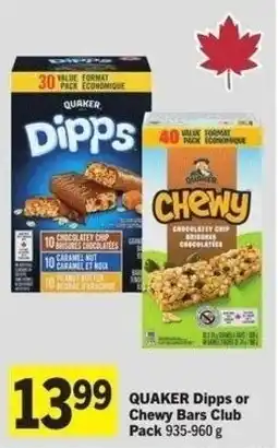 IGA Quaker dipps or chewy bars club pack offer
