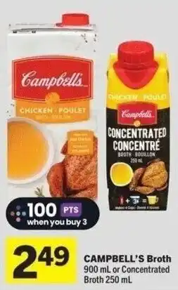 IGA Campbell's broth or concentrated broth offer