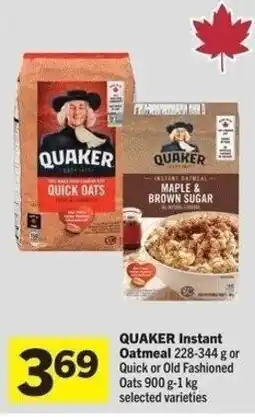 IGA Quaker instant oatmeal offer