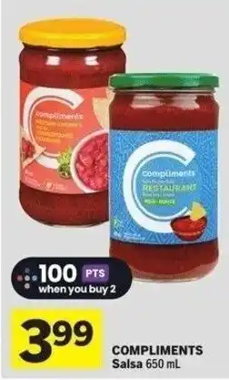 IGA Compliments salsa offer