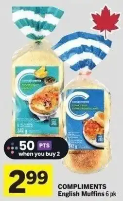 IGA Compliments english muffins offer