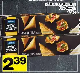 Supermarché PA PÂTE FILLO KRINOS | Fillo Dough offer